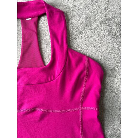 Lululemon Racerback Tank Top Womens 10 Pink Workout Stretchy Yoga Lounge Running - Picture 5 of 16